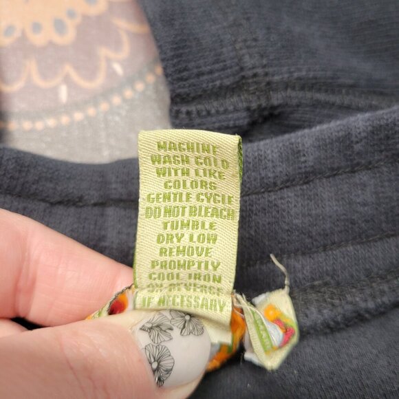 Caribbean Joe Let Go Small Black Pull On Drawstring Heavy Sweatpants - Picture 10 of 10